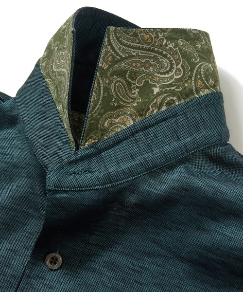 MEN'S BIGI（メンズビギ）の「【COOLMAX】スラブ鹿の子ポロシャツ　ACTIVE TAILORライン（ポロシャツ・メンズ・ネイビー/ブルー/グリーン・01/02/03）」の14枚目の写真