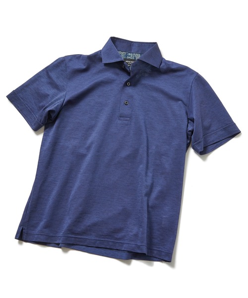 MEN'S BIGI（メンズビギ）の「【COOLMAX】スラブ鹿の子ポロシャツ　ACTIVE TAILORライン（ポロシャツ・メンズ・ネイビー/ブルー/グリーン・01/02/03）」の16枚目の写真