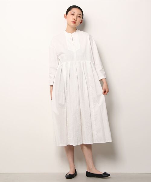 Ventblanc リネンコットンドッキング ワンピース Ware Blanc ヴァンブラン のファッション Vent ワンピース ワンピース Vent Ventblanc リネンコットンドッキング ワンピース Ware Blanc ヴァンブラン のファッション Vent ワンピース ワンピース Vent