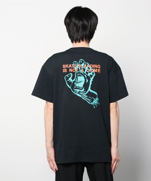 SANTA CRUZ(サンタクルーズ)の「【ムラサキスポーツ別注】SANTACRUZ/サンタクルーズ ルーズシルエット バックプリントTシャツ 502221409(Tシャツ/カットソー・メンズ・ホワイト/グリーン/ブラック・M/XL/L/XXL)」の5枚目の写真