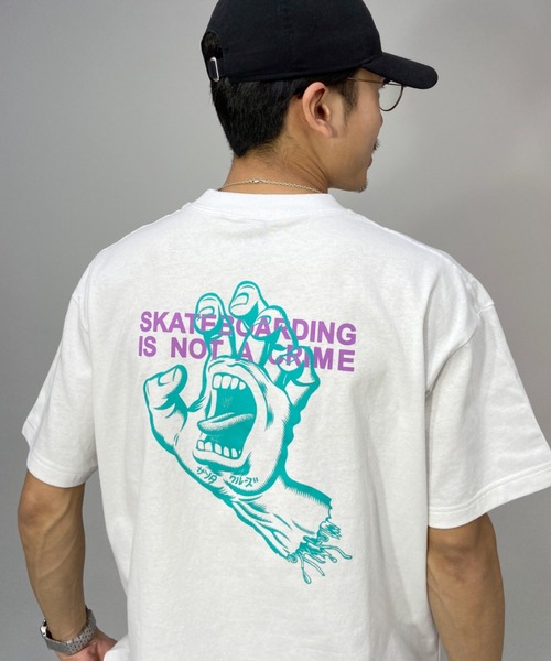 SANTA CRUZ(サンタクルーズ)の「【ムラサキスポーツ別注】SANTACRUZ/サンタクルーズ ルーズシルエット バックプリントTシャツ 502221409(Tシャツ/カットソー・メンズ・ホワイト/グリーン/ブラック・M/XL/L/XXL)」の11枚目の写真