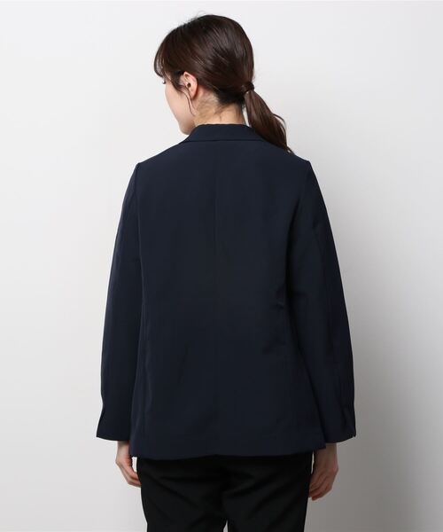 TOKYO SHIRTS（トウキョウシャツ）の「ベーシック ダブルボタン テーラードジャケット（テーラードジャケット・レディース・ブラック/ネイビー・M/L）」の4枚目の写真