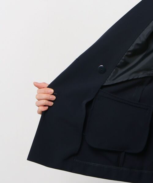 TOKYO SHIRTS（トウキョウシャツ）の「ベーシック ダブルボタン テーラードジャケット（テーラードジャケット・レディース・ブラック/ネイビー・M/L）」の3枚目の写真