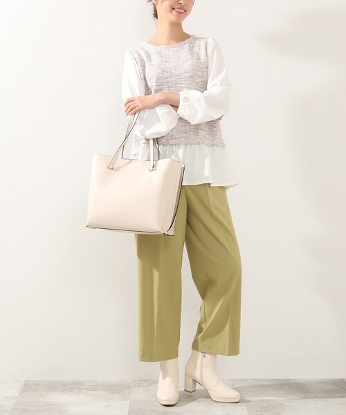 DRESKIP(ドレスキップ)の「◆【通勤/セレモニー】あおりトートバッグ(トートバッグ・レディース・アイボリー/ブラック/ベージュ・00)」の13枚目の写真