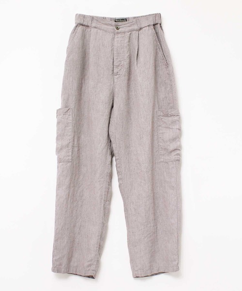 RNA-N（アールエヌエーエヌ）の「R3950 ワッシャーリネンワークパンツ（カーゴパンツ・レディース・ラベンダー/スミクロ/ブラウン・MEDIUM）」の3枚目の写真
