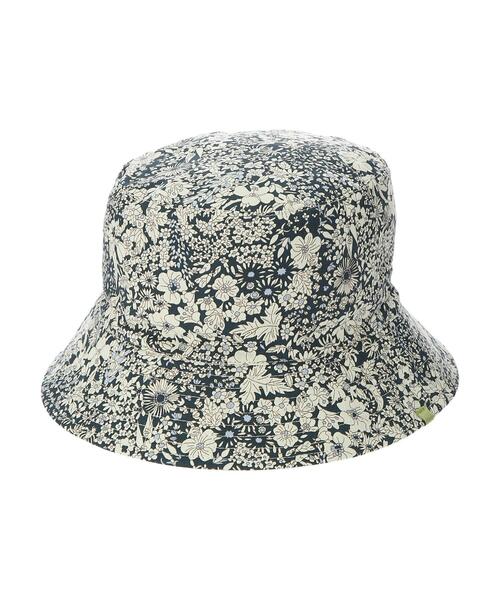 Green　Parks（グリーンパークス）の「・フラワーリバーシブルハット（ハット・レディース・ベージュ/ネイビー・FREE）」の4枚目の写真