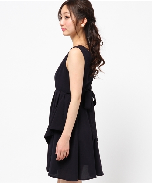 LIMITLESS LUXURY(リミットレスラグジュアリー)の「★店頭人気商品★バックリボンドレス。(ワンピース・レディース・グリーン/ネイビー/ピンク・38/36)」の5枚目の写真