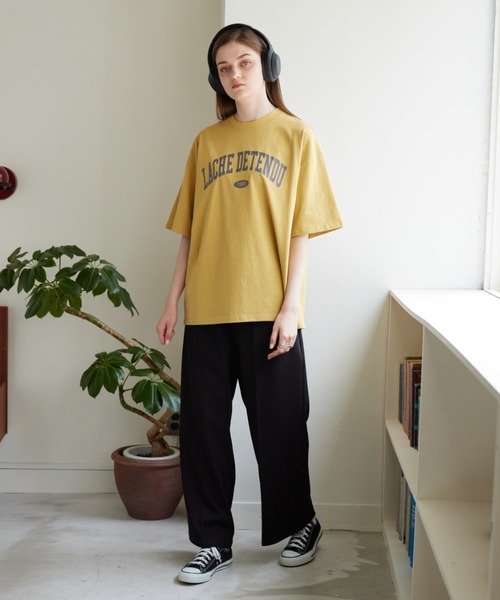 flaner（フラネ）の「Loose tack color slacks/ルーズタックカラースラックス（スラックス・レディース・ブラック/イエロー/グリーン/ナチュラル・SMALL/MEDIUM/LARGE）」の10枚目の写真