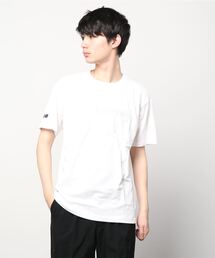 【別注】ニューバランス New Balance リニアロゴショートスリーブTシャツ_ 限定コラボ