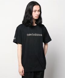 【別注】ニューバランス New Balance リニアロゴショートスリーブTシャツ_ 限定コラボ