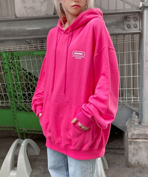 Figments（フィグメンツ）の「ORIGINALパーカー（パーカー・レディース・ホワイト/ブラック/パープル/ピンク・FREE）」の4枚目の写真