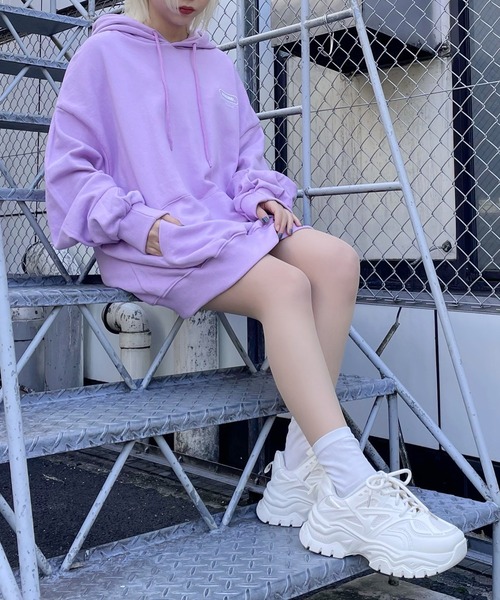 Figments（フィグメンツ）の「ORIGINALパーカー（パーカー・レディース・ホワイト/ブラック/パープル/ピンク・FREE）」の5枚目の写真