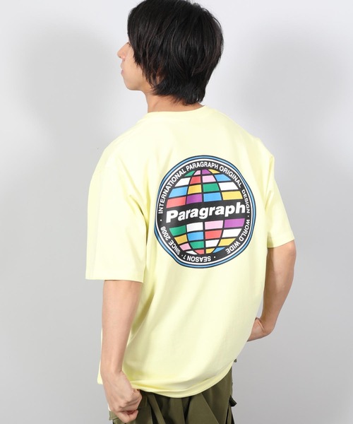 【PARAGRAPH/パラグラフ】22SS Back Logo color Earth T-shirt / カラーアースデザイン 半袖Tシャツ