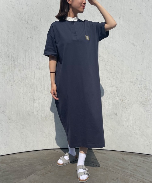 KANGOL EXTRA COMFORT(カンゴールエクストラコンフォート)の「【KANGOL EXTRA COMFORT(カンゴール エクストラ コンフォート)】ラガーシャツワンピース(シャツワンピース・レディース・ネイビー/ピンク/エメラルド/ライトベージュ・LL/M/L)」の3枚目の写真
