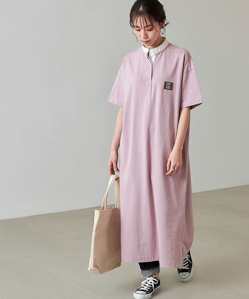 KANGOL EXTRA COMFORT(カンゴールエクストラコンフォート)の「【KANGOL EXTRA COMFORT(カンゴール エクストラ コンフォート)】ラガーシャツワンピース(シャツワンピース・レディース・ネイビー/ピンク/エメラルド/ライトベージュ・LL/M/L)」の18枚目の写真