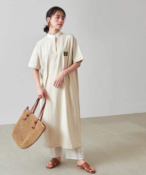 KANGOL EXTRA COMFORT(カンゴールエクストラコンフォート)の「【KANGOL EXTRA COMFORT(カンゴール エクストラ コンフォート)】ラガーシャツワンピース(シャツワンピース・レディース・ネイビー/ピンク/エメラルド/ライトベージュ・LL/M/L)」の10枚目の写真