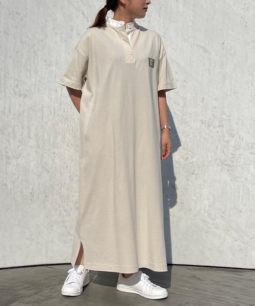 KANGOL EXTRA COMFORT(カンゴールエクストラコンフォート)の「【KANGOL EXTRA COMFORT(カンゴール エクストラ コンフォート)】ラガーシャツワンピース(シャツワンピース・レディース・ネイビー/ピンク/エメラルド/ライトベージュ・LL/M/L)」の8枚目の写真