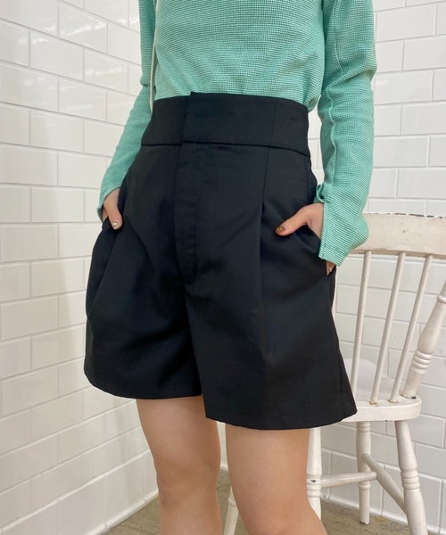 CIAOPANIC（チャオパニック）の「コーデの幅が広がる、キュロットショートパンツ（その他パンツ・レディース・ブラック/グレー/アイボリー・SMALL/MEDIUM）」の3枚目の写真