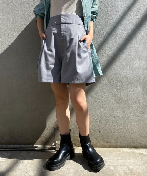 CIAOPANIC（チャオパニック）の「コーデの幅が広がる、キュロットショートパンツ（その他パンツ・レディース・ブラック/グレー/アイボリー・SMALL/MEDIUM）」の16枚目の写真