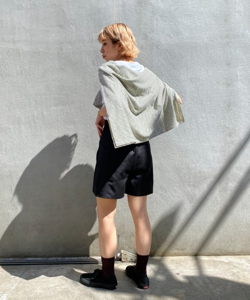 CIAOPANIC（チャオパニック）の「コーデの幅が広がる、キュロットショートパンツ（その他パンツ・レディース・ブラック/グレー/アイボリー・SMALL/MEDIUM）」の8枚目の写真