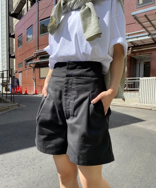 CIAOPANIC（チャオパニック）の「コーデの幅が広がる、キュロットショートパンツ（その他パンツ・レディース・ブラック/グレー/アイボリー・SMALL/MEDIUM）」の5枚目の写真