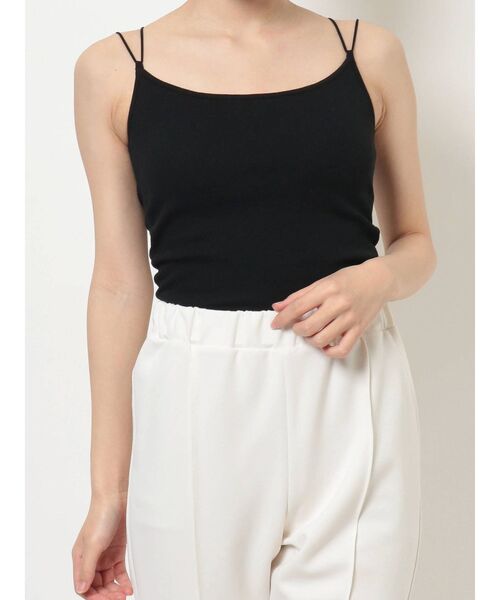 MERCURYDUO（マーキュリーデュオ）の「バックシャンカップ付インナカットソー（キャミソール・レディース・オフホワイト/ブラック/ベージュ・FREE）」の8枚目の写真