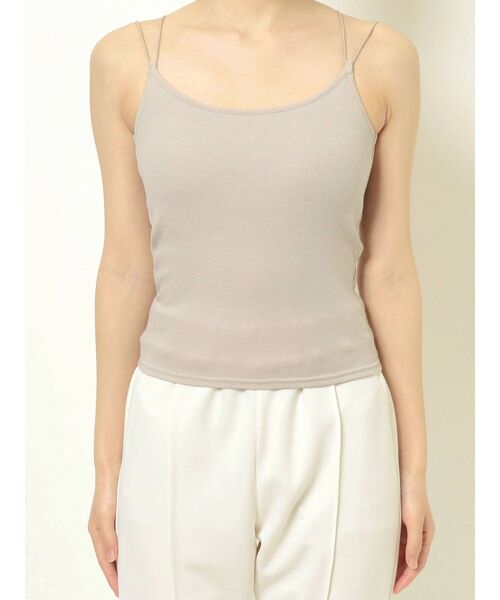 MERCURYDUO（マーキュリーデュオ）の「バックシャンカップ付インナカットソー（キャミソール・レディース・オフホワイト/ブラック/ベージュ・FREE）」の9枚目の写真
