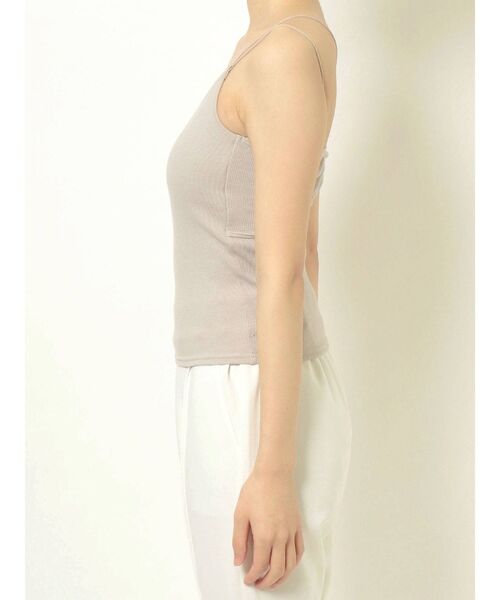 MERCURYDUO（マーキュリーデュオ）の「バックシャンカップ付インナカットソー（キャミソール・レディース・オフホワイト/ブラック/ベージュ・FREE）」の10枚目の写真