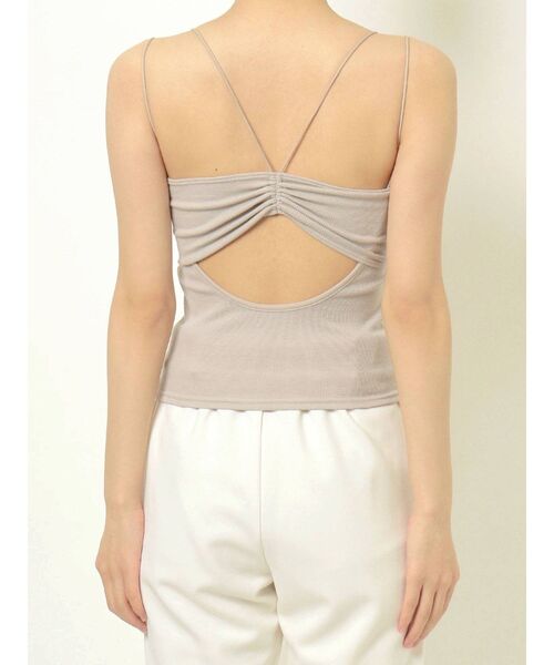 MERCURYDUO（マーキュリーデュオ）の「バックシャンカップ付インナカットソー（キャミソール・レディース・オフホワイト/ブラック/ベージュ・FREE）」の11枚目の写真