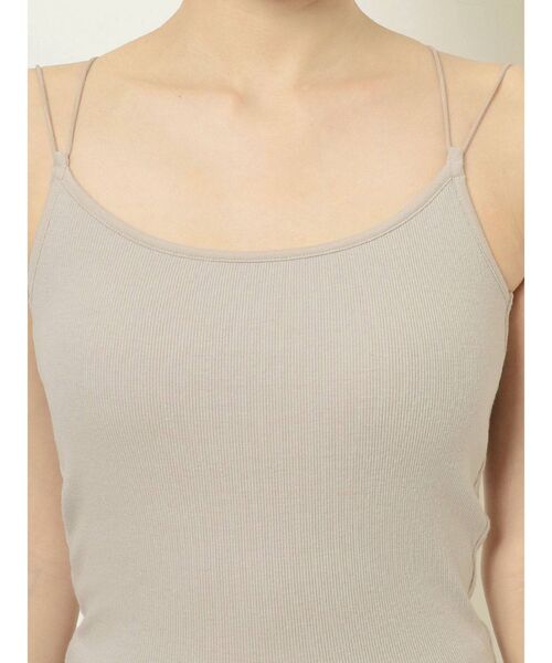 MERCURYDUO（マーキュリーデュオ）の「バックシャンカップ付インナカットソー（キャミソール・レディース・オフホワイト/ブラック/ベージュ・FREE）」の12枚目の写真
