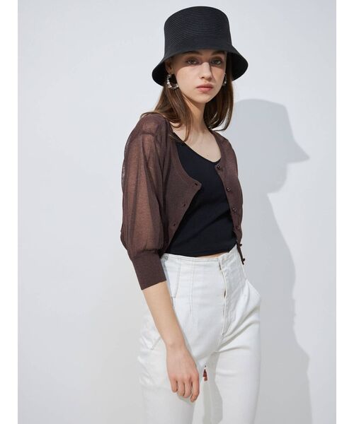 MERCURYDUO（マーキュリーデュオ）の「バックシャンカップ付インナカットソー（キャミソール・レディース・オフホワイト/ブラック/ベージュ・FREE）」の20枚目の写真