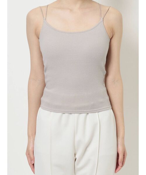 MERCURYDUO（マーキュリーデュオ）の「バックシャンカップ付インナカットソー（キャミソール・レディース・オフホワイト/ブラック/ベージュ・FREE）」の21枚目の写真