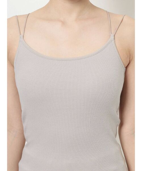 MERCURYDUO（マーキュリーデュオ）の「バックシャンカップ付インナカットソー（キャミソール・レディース・オフホワイト/ブラック/ベージュ・FREE）」の5枚目の写真