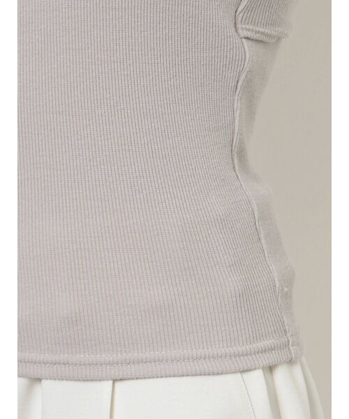 MERCURYDUO（マーキュリーデュオ）の「バックシャンカップ付インナカットソー（キャミソール・レディース・オフホワイト/ブラック/ベージュ・FREE）」の7枚目の写真