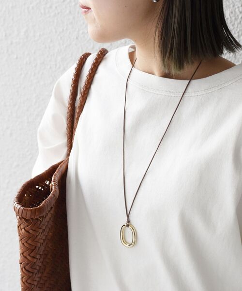 SHIPS（シップス）の「*オーバルリングコードネックレス◇（ネックレス・レディース・ゴールド・ONE SIZE）」の4枚目の写真