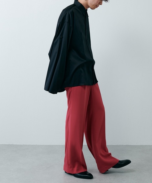 Lui's（ルイス）の「ボリュームスリーブシャツ（シャツ/ブラウス・メンズ・ホワイト/ブラック/グリーン/オリーブ/バイオレット/ブルー・FREE）」の12枚目の写真