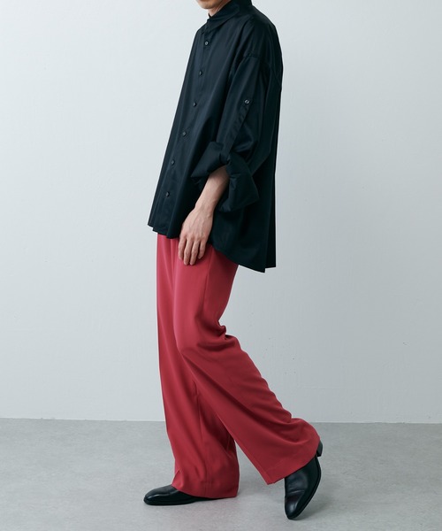 Lui's（ルイス）の「ボリュームスリーブシャツ（シャツ/ブラウス・メンズ・ホワイト/ブラック/グリーン/オリーブ/バイオレット/ブルー・FREE）」の7枚目の写真