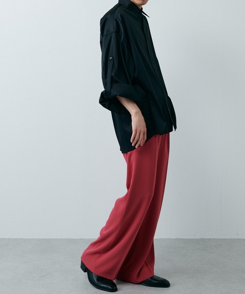 Lui's（ルイス）の「ボリュームスリーブシャツ（シャツ/ブラウス・メンズ・ホワイト/ブラック/グリーン/オリーブ/バイオレット/ブルー・FREE）」の17枚目の写真