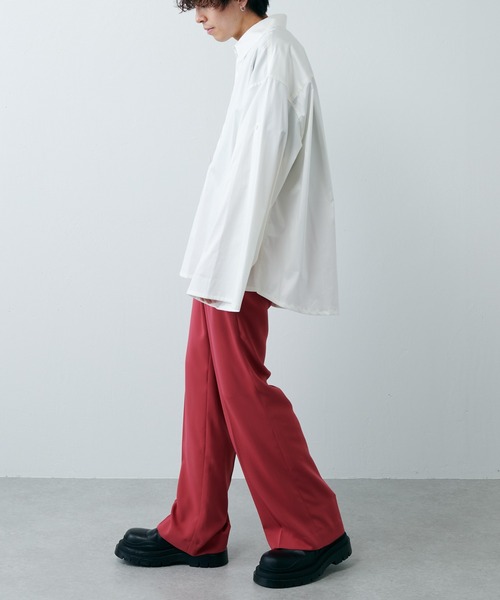 Lui's（ルイス）の「ボリュームスリーブシャツ（シャツ/ブラウス・メンズ・ホワイト/ブラック/グリーン/オリーブ/バイオレット/ブルー・FREE）」の10枚目の写真