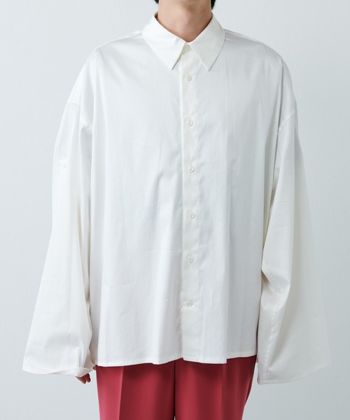 Lui's（ルイス）の「ボリュームスリーブシャツ（シャツ/ブラウス・メンズ・ホワイト/ブラック/グリーン/オリーブ/バイオレット/ブルー・FREE）」の21枚目の写真