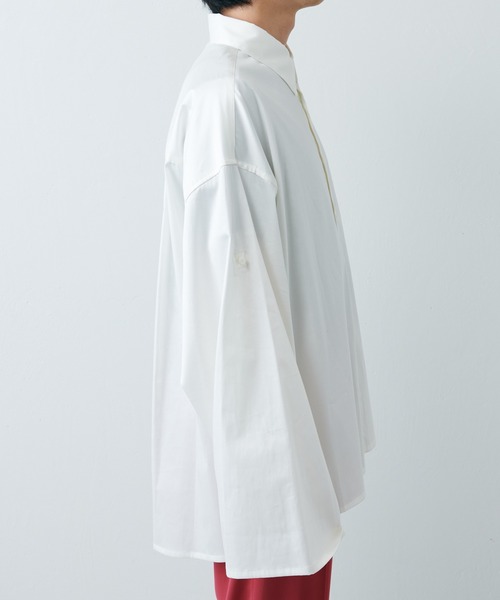 Lui's（ルイス）の「ボリュームスリーブシャツ（シャツ/ブラウス・メンズ・ホワイト/ブラック/グリーン/オリーブ/バイオレット/ブルー・FREE）」の8枚目の写真