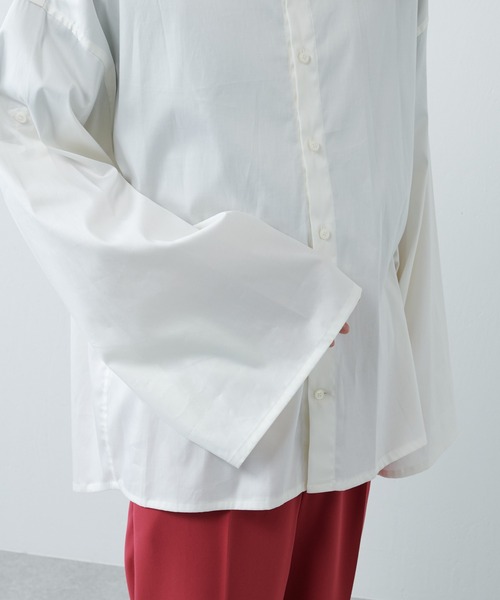 Lui's（ルイス）の「ボリュームスリーブシャツ（シャツ/ブラウス・メンズ・ホワイト/ブラック/グリーン/オリーブ/バイオレット/ブルー・FREE）」の13枚目の写真