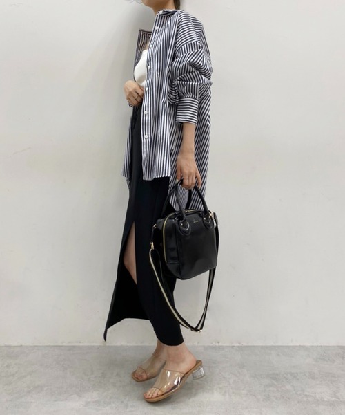 one after another NICE CLAUP(ワンアフターアナザーナイスクラップ)の「ZOZO限定 ビッグシルエットストライプシャツ(シャツ/ブラウス・レディース・ベージュ/グリーン/ブルー/ネイビー/ピンク・FREE)」の15枚目の写真