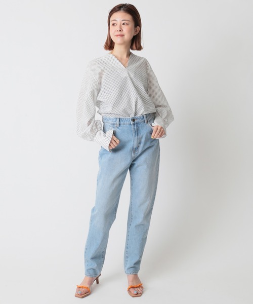 U by SPICK&SPAN（ユーバイスピックアンドスパン）の「ドットハートネックブラウス◆（シャツ/ブラウス・レディース・ホワイト/ブラック・FREE）」の14枚目の写真