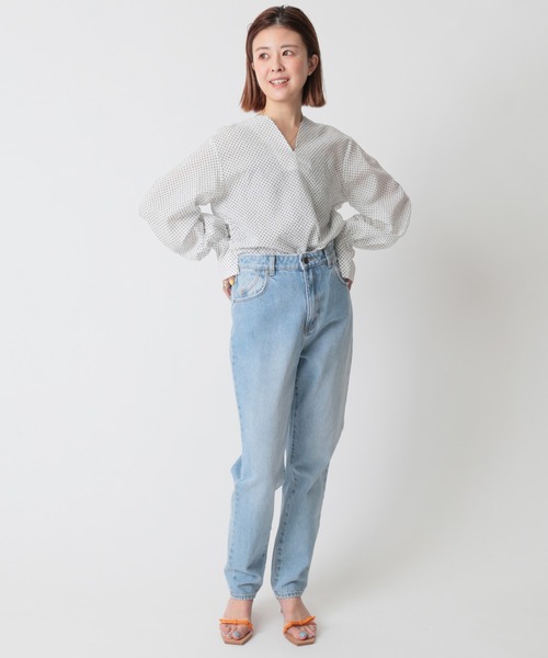 U by SPICK&SPAN（ユーバイスピックアンドスパン）の「ドットハートネックブラウス◆（シャツ/ブラウス・レディース・ホワイト/ブラック・FREE）」の15枚目の写真