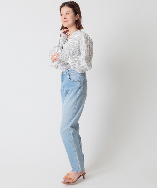 U by SPICK&SPAN（ユーバイスピックアンドスパン）の「ドットハートネックブラウス◆（シャツ/ブラウス・レディース・ホワイト/ブラック・FREE）」の18枚目の写真
