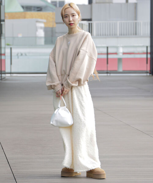 Ray BEAMS（レイビームス）の「Ray BEAMS / 2way 巾着 バッグ（ショルダーバッグ・レディース・ホワイト/ブラック/グリーン・ONE SIZE）」の13枚目の写真