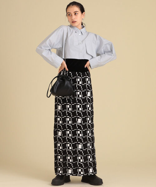 Ray BEAMS（レイビームス）の「Ray BEAMS / 2way 巾着 バッグ（ショルダーバッグ・レディース・ホワイト/ブラック/グリーン・ONE SIZE）」の12枚目の写真