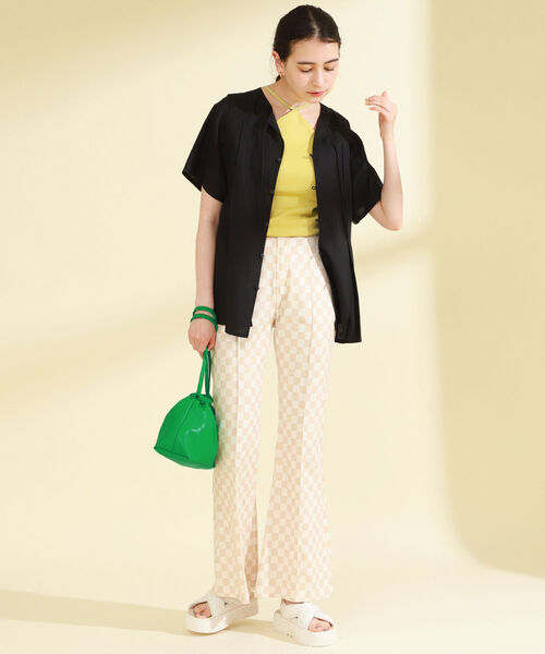 Ray BEAMS（レイビームス）の「Ray BEAMS / 2way 巾着 バッグ（ショルダーバッグ・レディース・ホワイト/ブラック/グリーン・ONE SIZE）」の18枚目の写真