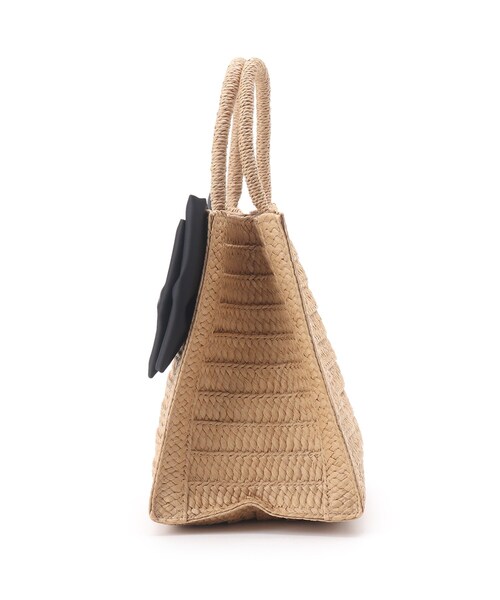 couture brooch（クチュールブローチ）の「◆【リボン好きのあなたに。】ビッグリボンペーパートートバッグ（トートバッグ・レディース・グレー/ナチュラル/ライトベージュ/サンドベージュ・00）」の18枚目の写真